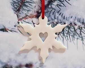 Small Snowflake - Open Heart
