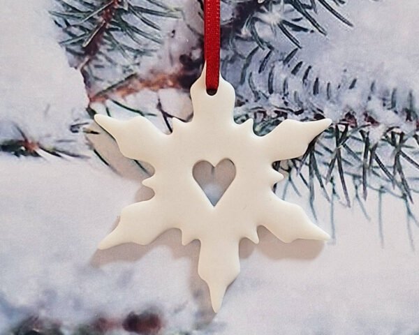 Small Snowflake - Open Heart