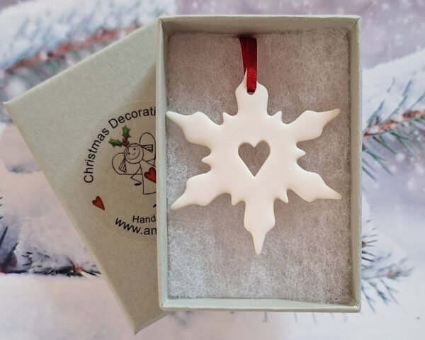 Small Snowflake - Open Heart - Image 2