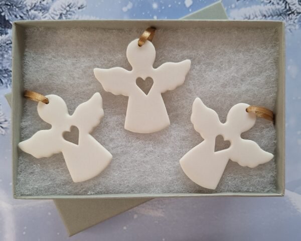 Small Angels Set of 3 Open Hearts - Image 4