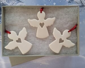 Small Angels Set of 3 Open Hearts