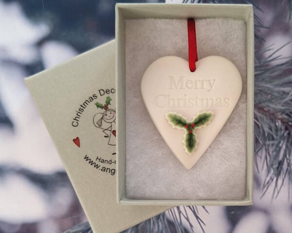 Merry Christmas Holly Heart - Image 2