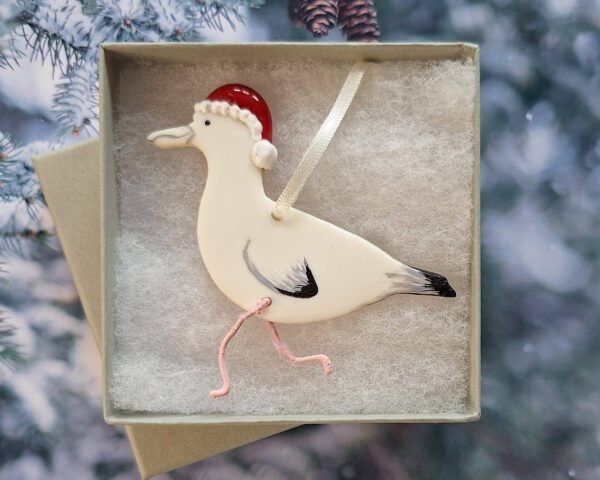 Seagull with Santa Hat - Image 2