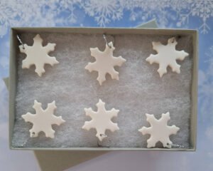 Set of 6 Titchy Snowflakes