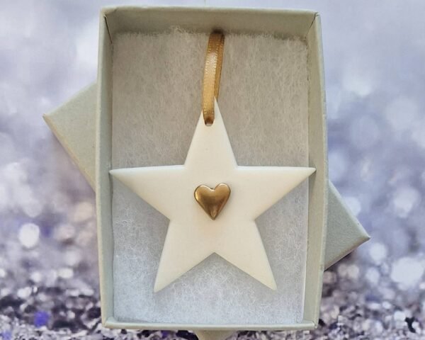 Small Star Gold Heart - Image 2