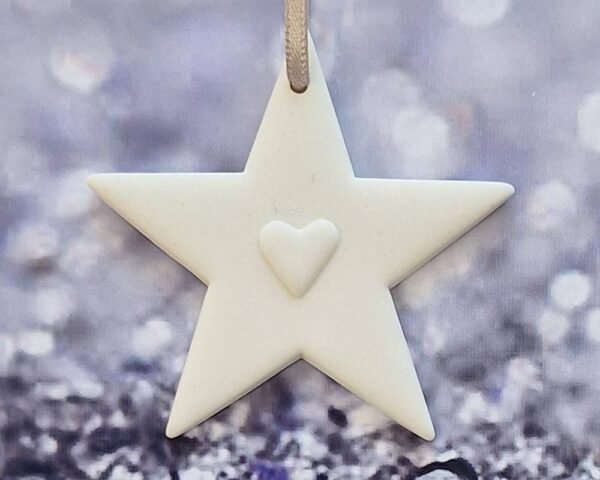 Small Star Raised Heart