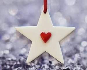 Small Star Red Heart