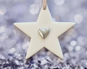 Small Star Silver Heart