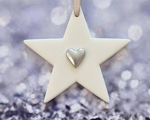 Small Star Silver Heart