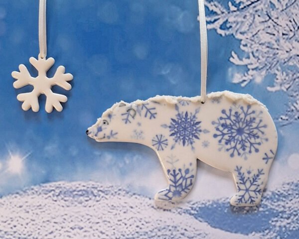 Snow Bear with Snow & Flake