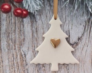 Small Tree - Gold Heart