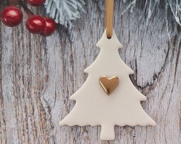 Small Tree - Gold Heart