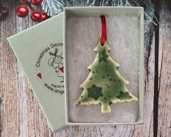 Small Tree - Green Glazed Flakes - Image 2