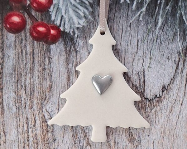 Small Tree - Silver Heart