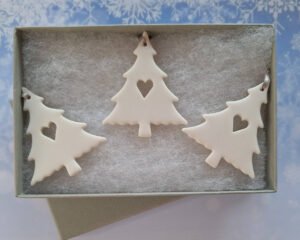 Small Trees Set of 3 Open Heart