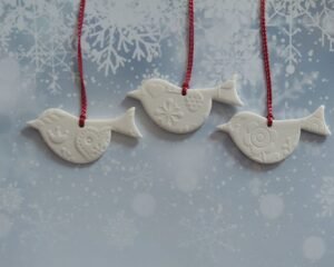 Scandi White Titchy Birds - Set of 3