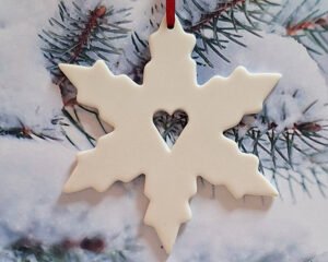 Large Snowflake - Open Heart