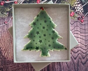 Alternative view of Large Tree - Green Glazed Stars