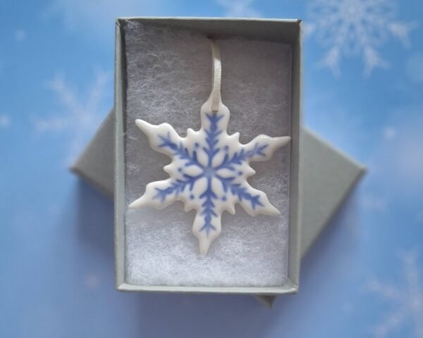 Blue Glazed Snowflake - Central - Image 2