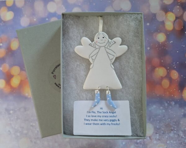 Flo Angel - Blue Spot Socks - Image 2