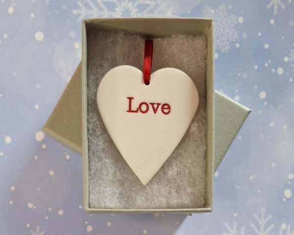 Love Heart - Red Glaze - Image 2