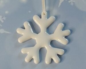 Medium Glazed Snowflake
