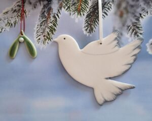 Peace Dove and Mistletoe