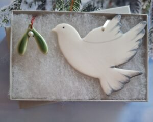 Alternative view of Peace Dove and Mistletoe