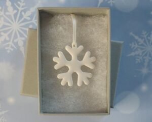 Alternative view of Small Glazed Snowflake