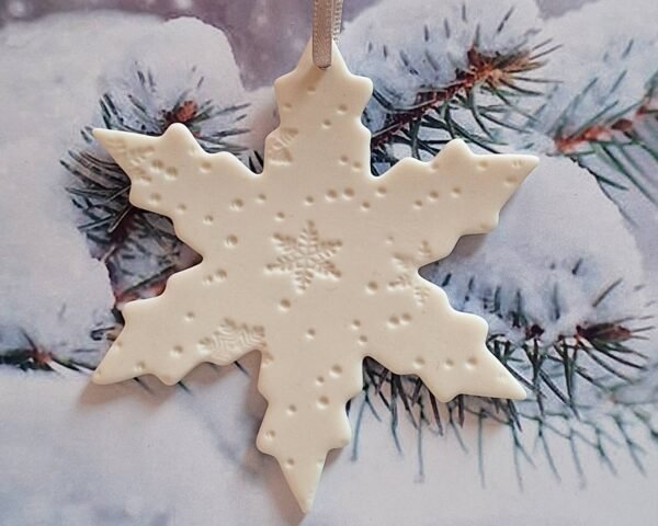 Large Snowflake - Embossed Flakes