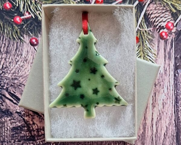 Small Tree - Green Glazed Stars - Image 2