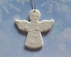 Alternative view of Small Angel, Snowflake & Tree - Raised Stars Set of 3