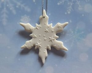 Alternative view of Small Snowflakes - Raised Stars Set of 3