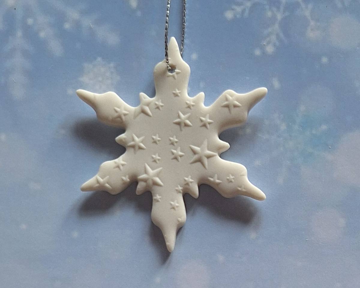 Small Angel, Snowflake & Tree - Raised Stars Set of 3 - Image 3