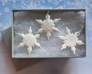 Small Snowflakes - Raised Stars Set of 3