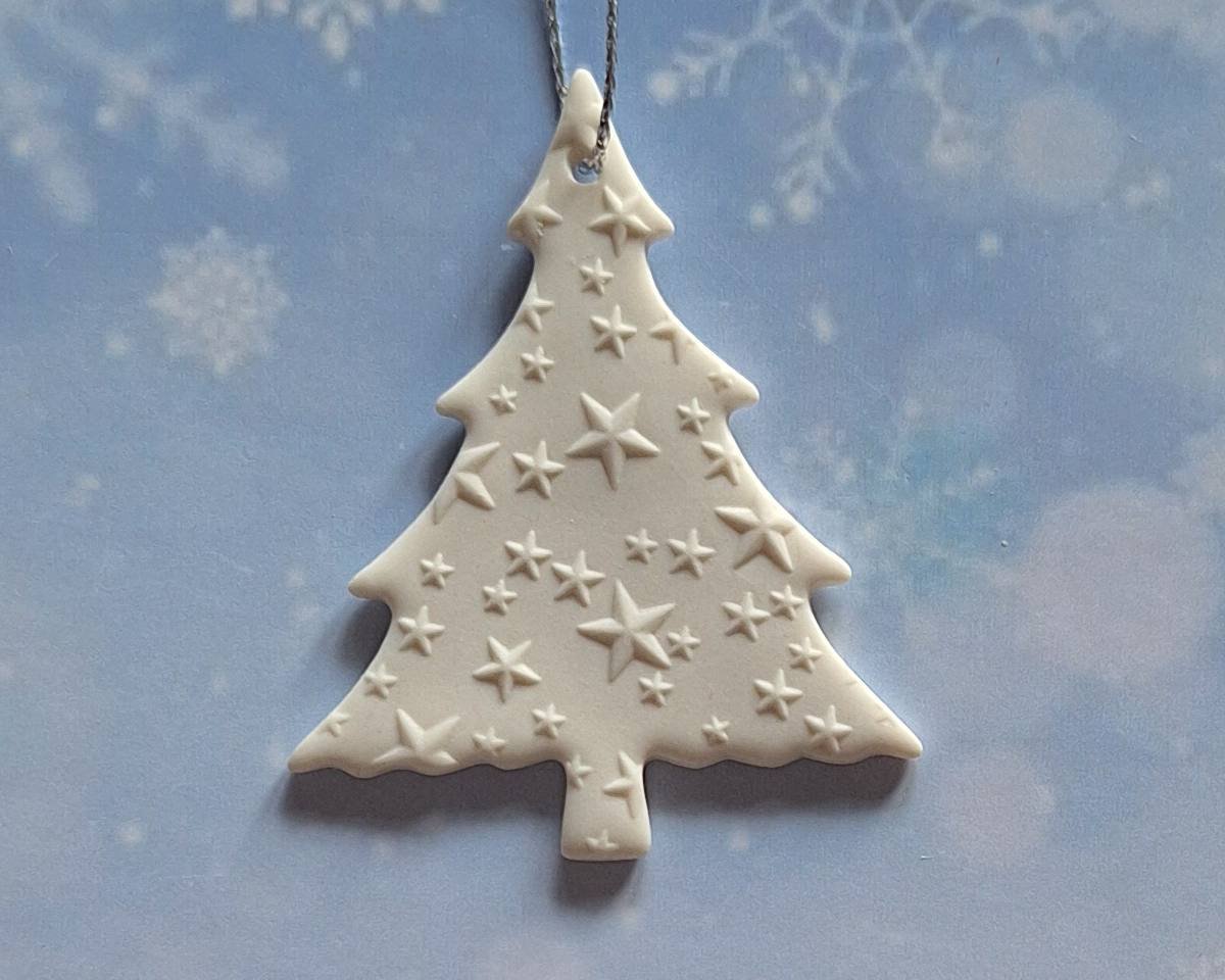 Small Angel, Snowflake & Tree - Raised Stars Set of 3 - Image 4